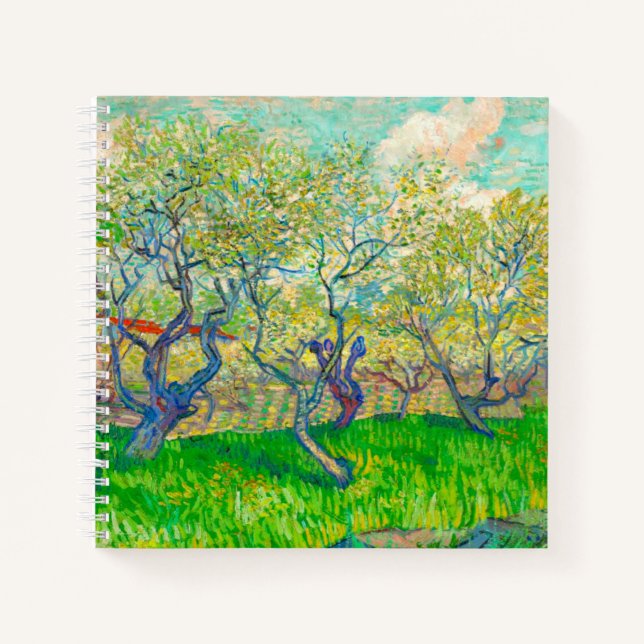 Cuaderno Huerto en flor de Vincent van Gogh (Anverso)