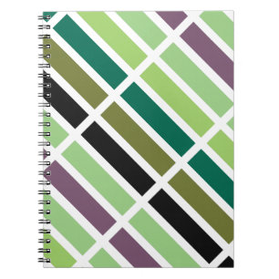 Cuaderno Hues negros morados verdes
