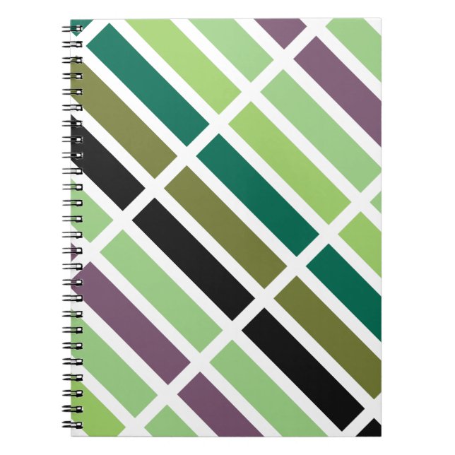 Cuaderno Hues negros morados verdes (Frente)