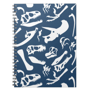 Cuaderno Huesos de dinosaurio (azul)