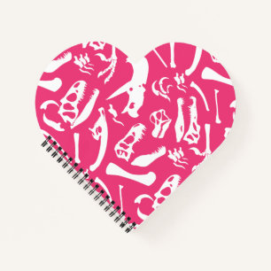 Cuaderno Huesos de dinosaurio (rosa)