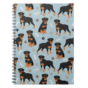 Cuaderno Huesos y patas de perro de Rottweiler