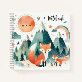 Cuaderno Huevas del desierto - Fox y Pup al atardecer
