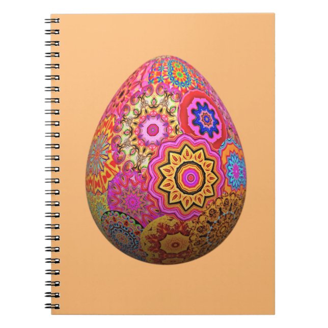 Cuaderno Huevo colorido estampado de Pascua (Frente)