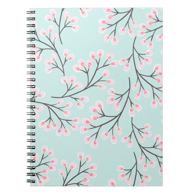 Cuaderno huevo de pato en flor de cerezo (Frente)