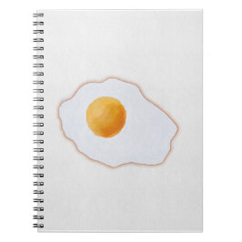 Cuaderno Huevo Frito Acuarela Estética Arte Minimalista Pri