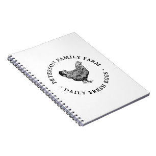 Cuaderno Huevo Vintage Personalizado Moderno