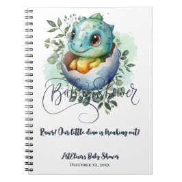 Cuaderno Huevos de dinosaurio Cute acuarela deja Baby Showe