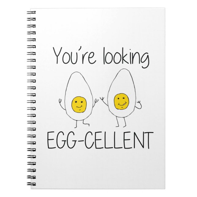 Cuaderno Huevos de huevo de grano amarillo y blanco (Frente)
