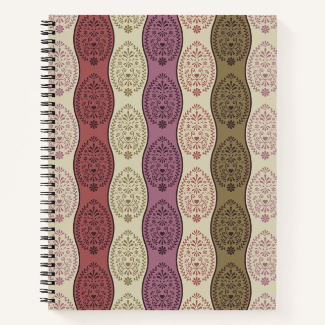Cuaderno Huevos de Pascua de Arte Folclórico Checo (Anverso)