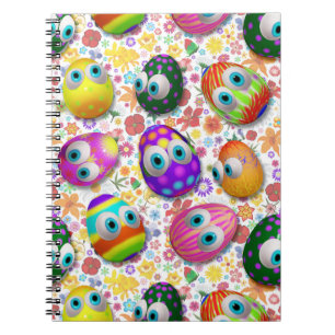 Cuaderno Huevos de Pascua de dibujos animados lindos y dive