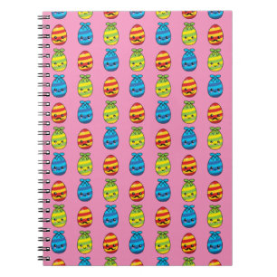 Cuaderno Huevos de Pascua de Kawaii con cintas