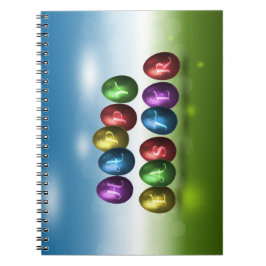 Cuaderno Huevos felices de Pascua coloridos