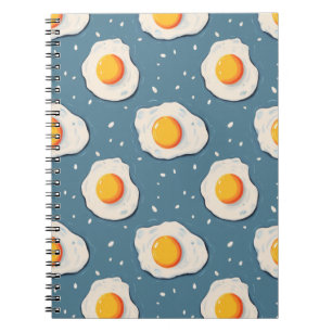 Cuaderno Huevos fritos en azul