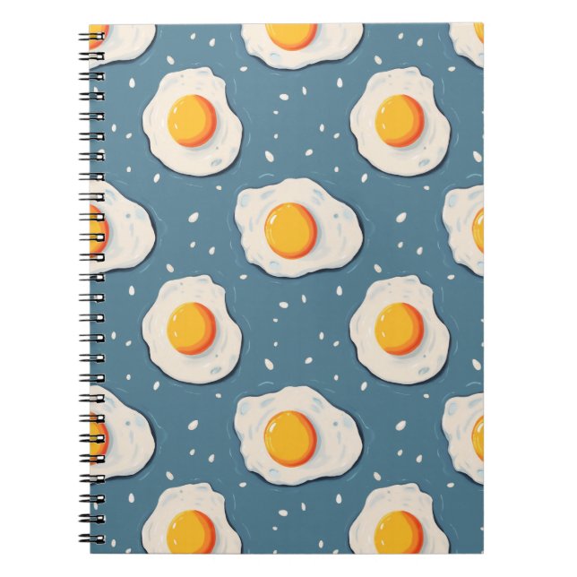 Cuaderno Huevos fritos en azul (Frente)