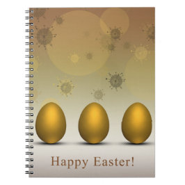 Cuaderno Huevos modernos de Pascua Dorada