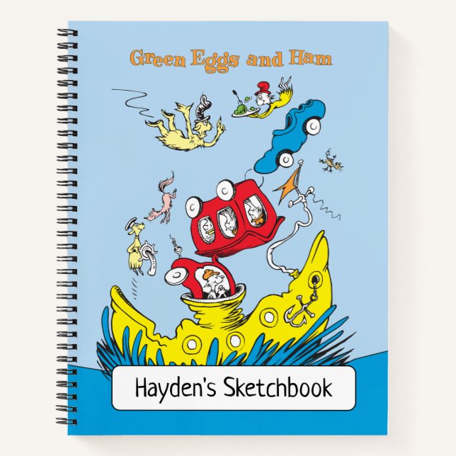 Cuaderno Huevos verdes y jamón | Dibujo (Anverso)