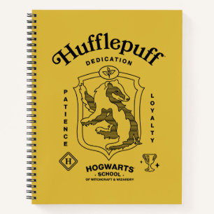 Cuaderno HUFFLEPUFF™ Dedicación Paciencia Lealtad Escudo