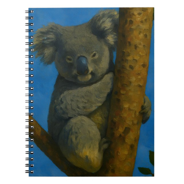 Cuaderno Hugger de árbol - Koala en el dosel forestal (Frente)