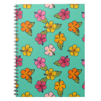 Cuaderno Hula de Hibisco - Turquesa