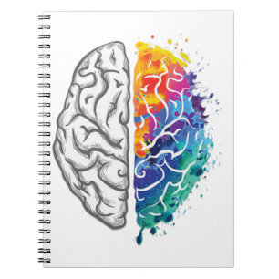 Cuaderno human brain illustration