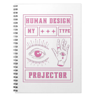 Cuaderno human design projector type pink