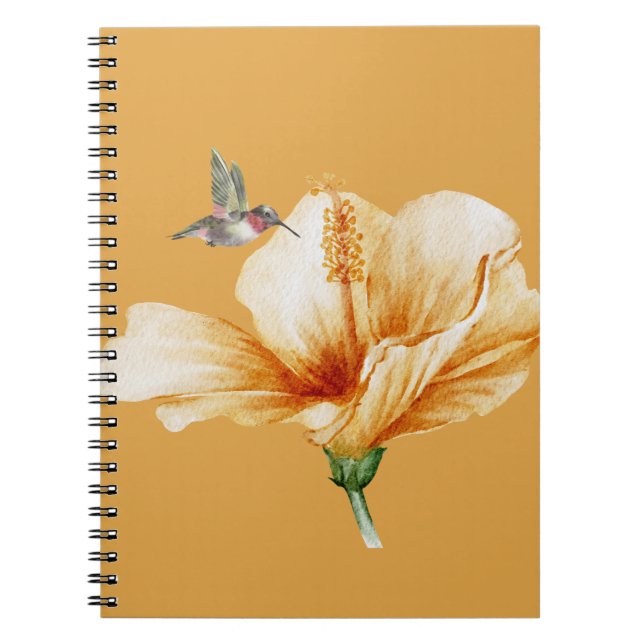 Cuaderno Hummingbird e Hibiscus (Frente)