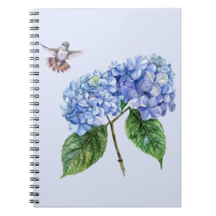 Cuaderno Hummingbird e Hydrangea