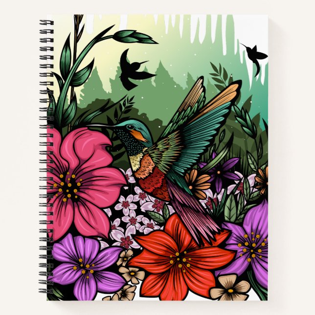 Cuaderno Hummingbird Garden (Anverso)