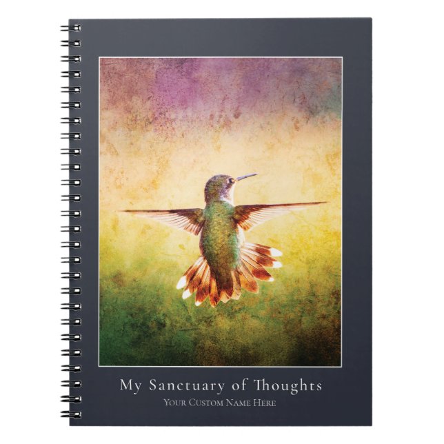 Cuaderno Hummingbird Notebook | Nature Art Journal (Frente)