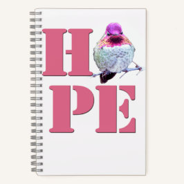 Cuaderno Hummingbird Pink Anna. Fotografía del portátil HOP