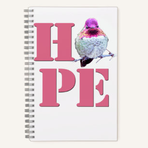 Cuaderno Hummingbird Pink Anna. Fotografía del portátil HOP