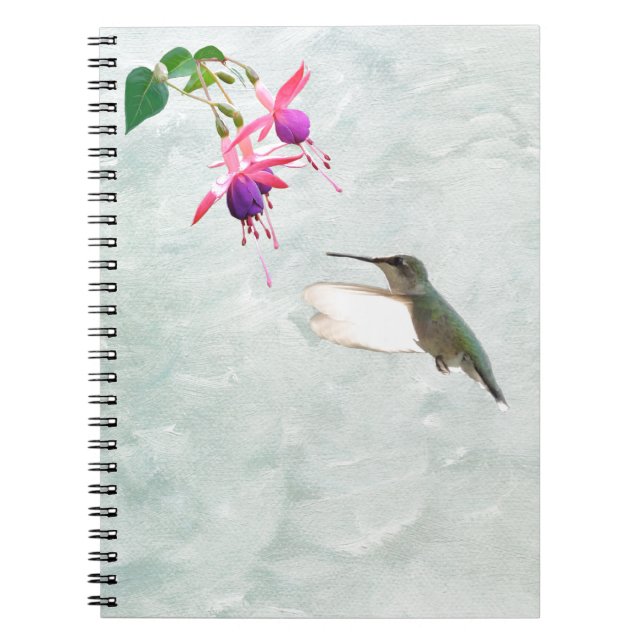 Cuaderno Hummingbird y Fuschia (Frente)