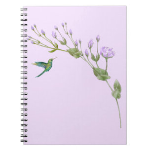 Cuaderno Hummingbird y Lisianthus