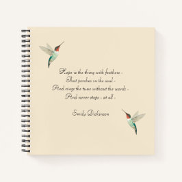 Cuaderno Hummingbirds machacado por la esperanza