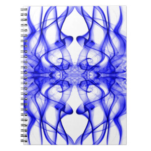 Cuaderno Humo Azul Simétrico Minimalista Blanco
