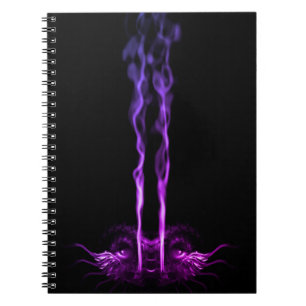 Cuaderno Humo de dragón negro y morado