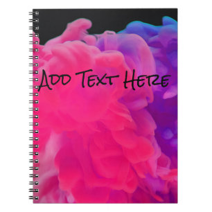 Cuaderno Humo digital rosa y morado