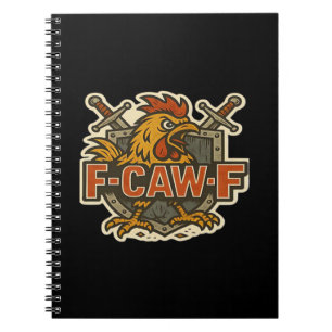 Cuaderno Humor Cuervo Divertido F-Caw-F Gótico
