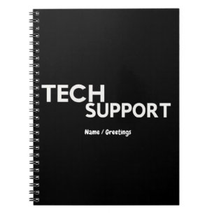 Cuaderno Humor de apoyo tecnológico divertidos regalos Geek