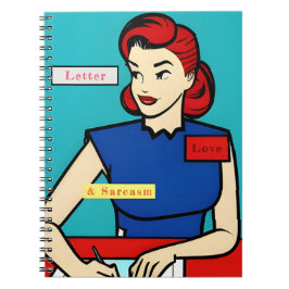 Cuaderno Humor de arte pop Personalizado personalizado de l
