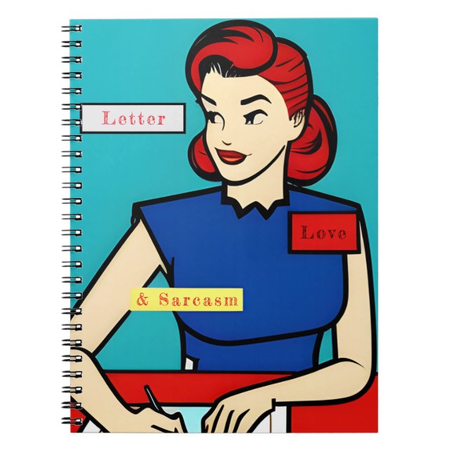 Cuaderno Humor de arte pop Personalizado personalizado de l (Frente)