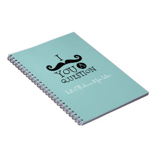 Cuaderno Humor de bigote azul de Robin negro