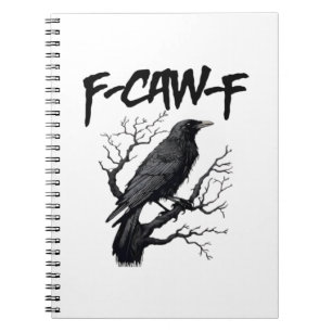 Cuaderno Humor de Cuervo Gótico F-Caw-F Genial Esencial Gen