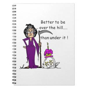 Cuaderno Humor de cumpleaños de Grim Reaper