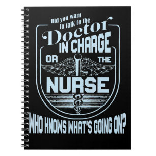 Cuaderno Humor de enfermera médica La enfermera sabe qué pa