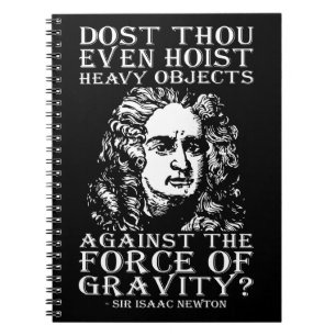 Cuaderno Humor de entrenamiento - ¿Te animas? Isaac Newton