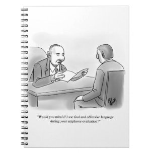 Cuaderno Humor de evaluación de negocios divertido