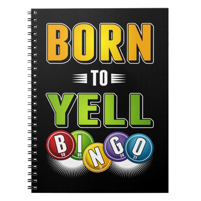 Cuaderno Humor de jugador de bingo hombres mujeres Bingo di (Frente)