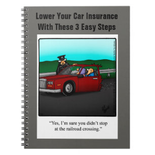 Cuaderno Humor de Seguro de Coche Funny